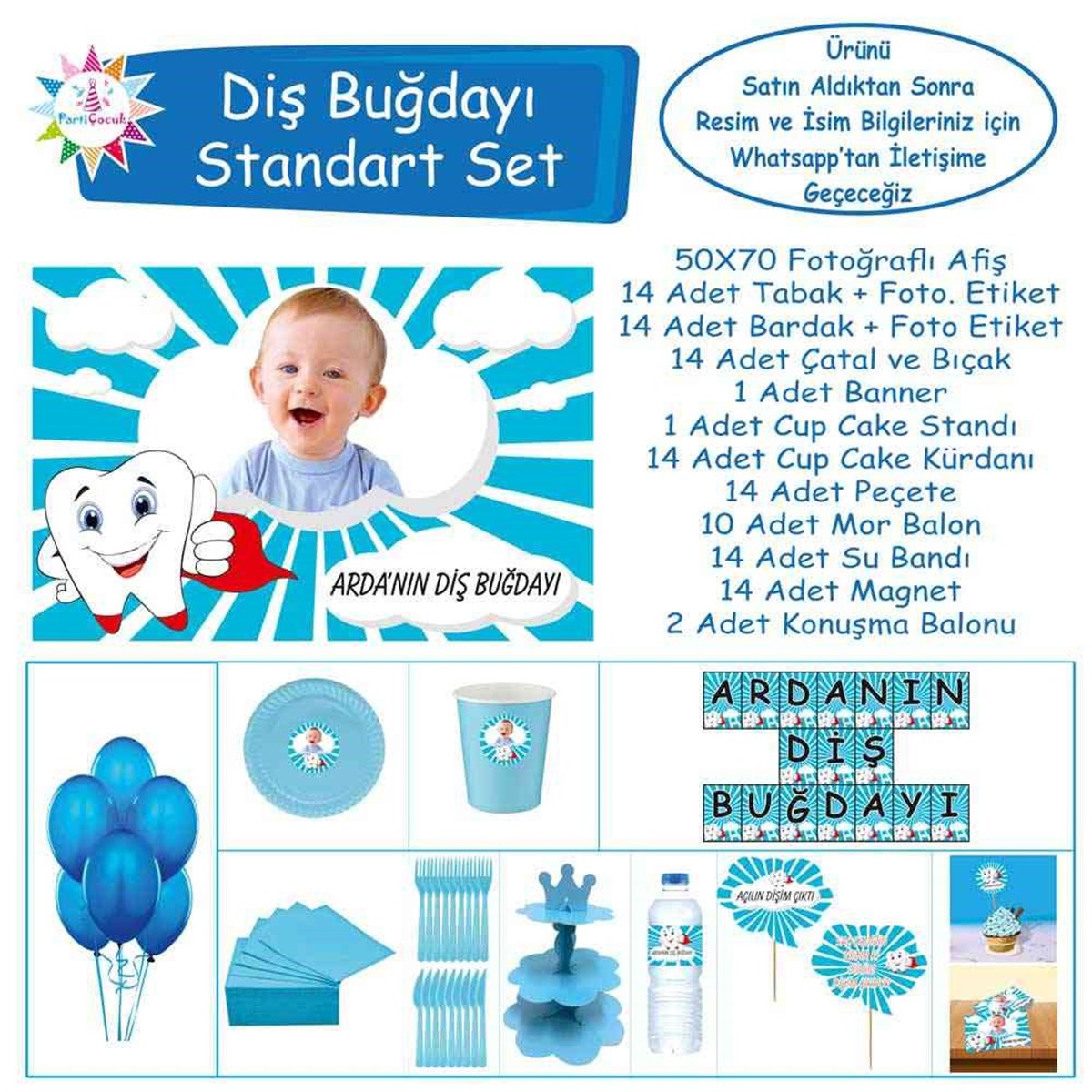 Diş Buğdayı Erkek Çocuğu Standart Set 