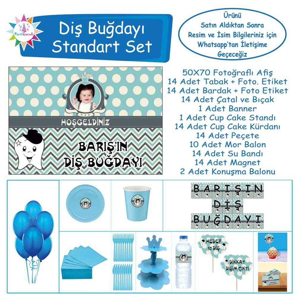 Diş Buğdayı Erkek Çocuğu Standart Set 