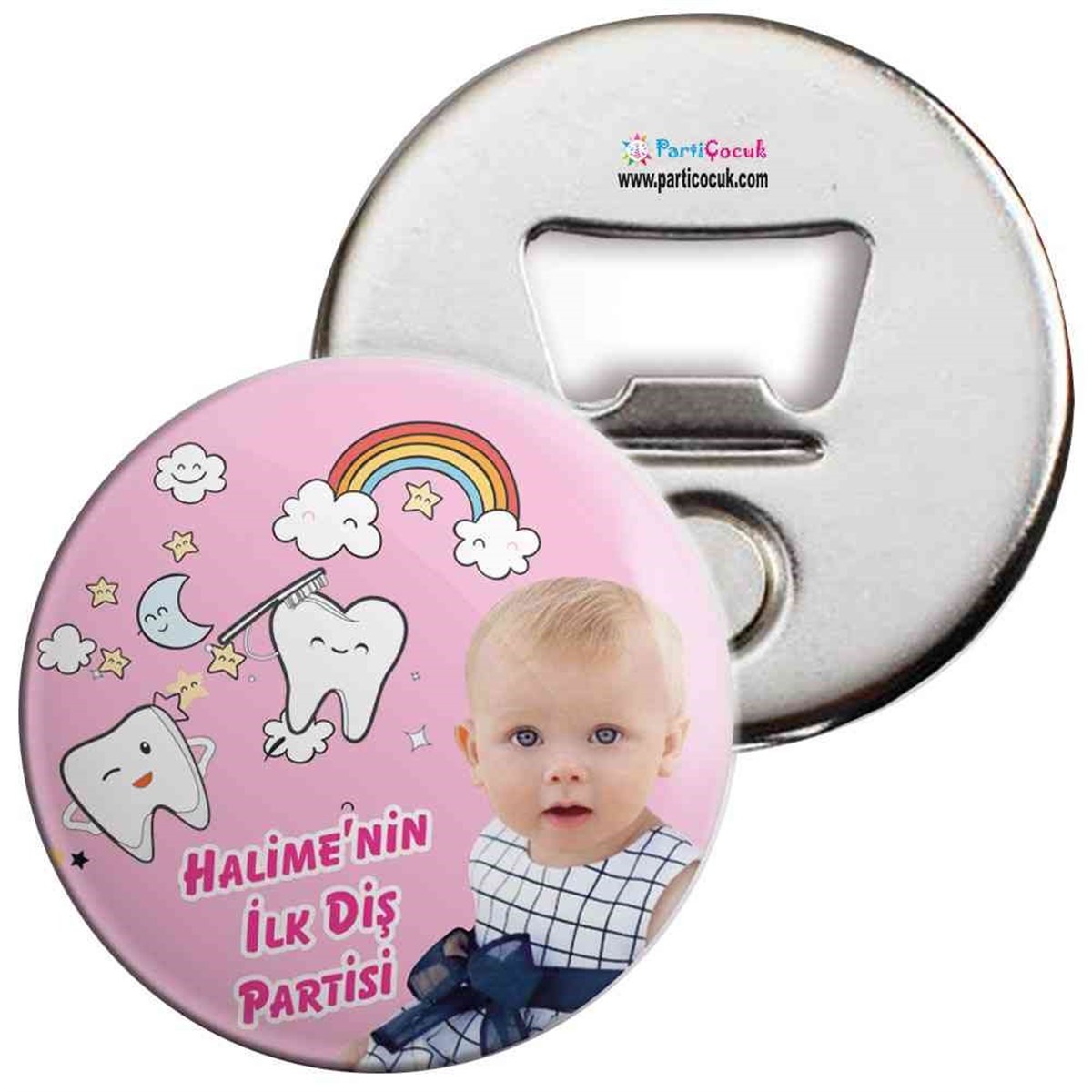 Diş Buğdayı Gökkuşağı ve Dişli Açacaklı Magnet 