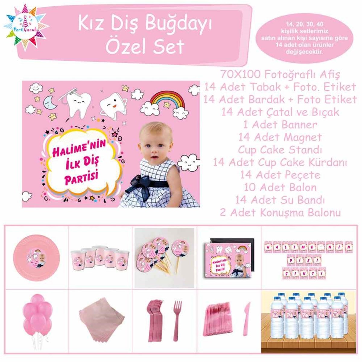 Diş Buğdayı Gökkuşağı ve Dişli Özel Set 
