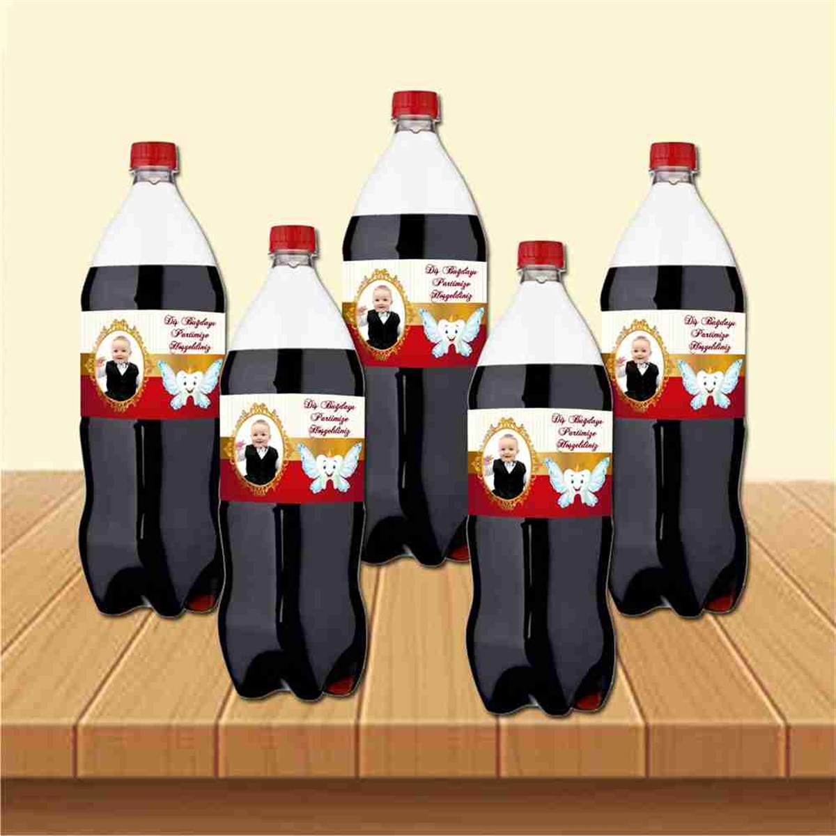 Diş Buğdayı Gold Kırmızı Melek Dişli Cola Şisesi Bandı 