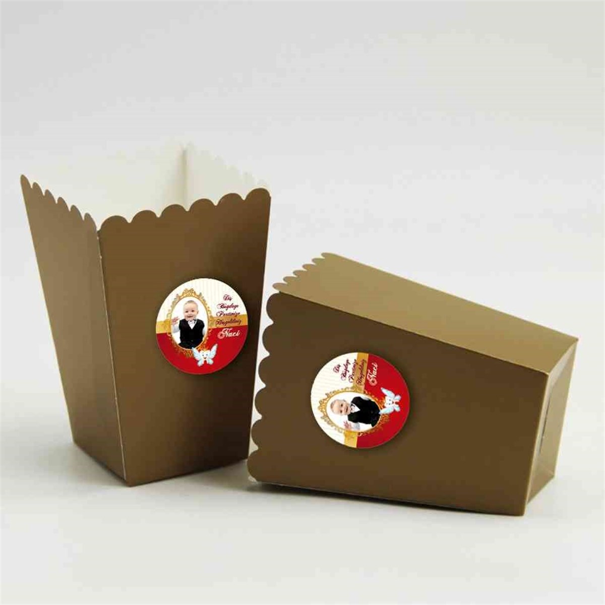 Diş Buğdayı Gold Kırmızı Melek Dişli Popcorn Kutusu 10 Adet  