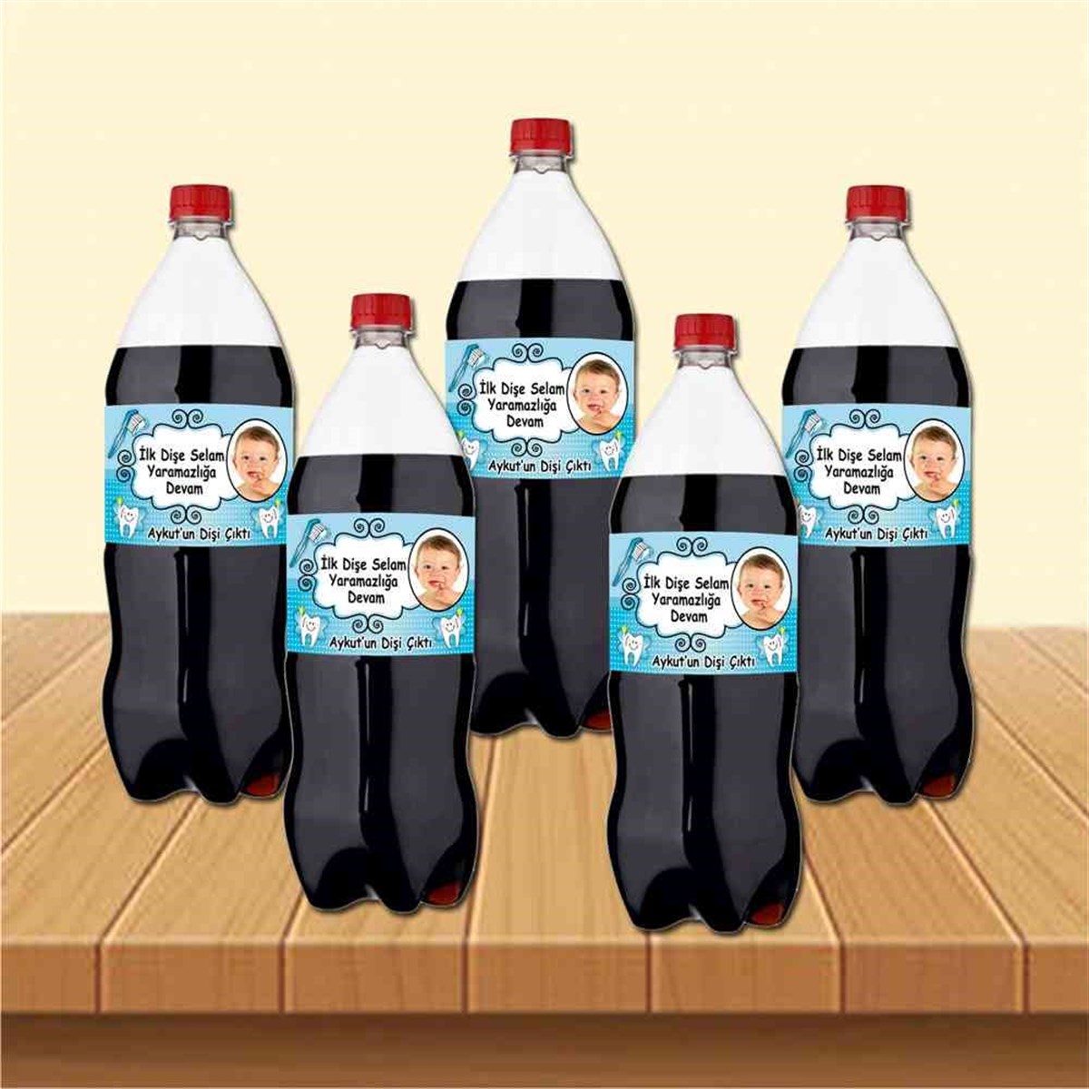 Diş Buğdayı Gold Taçlı Parti Seti Cola Şisesi Bandı 