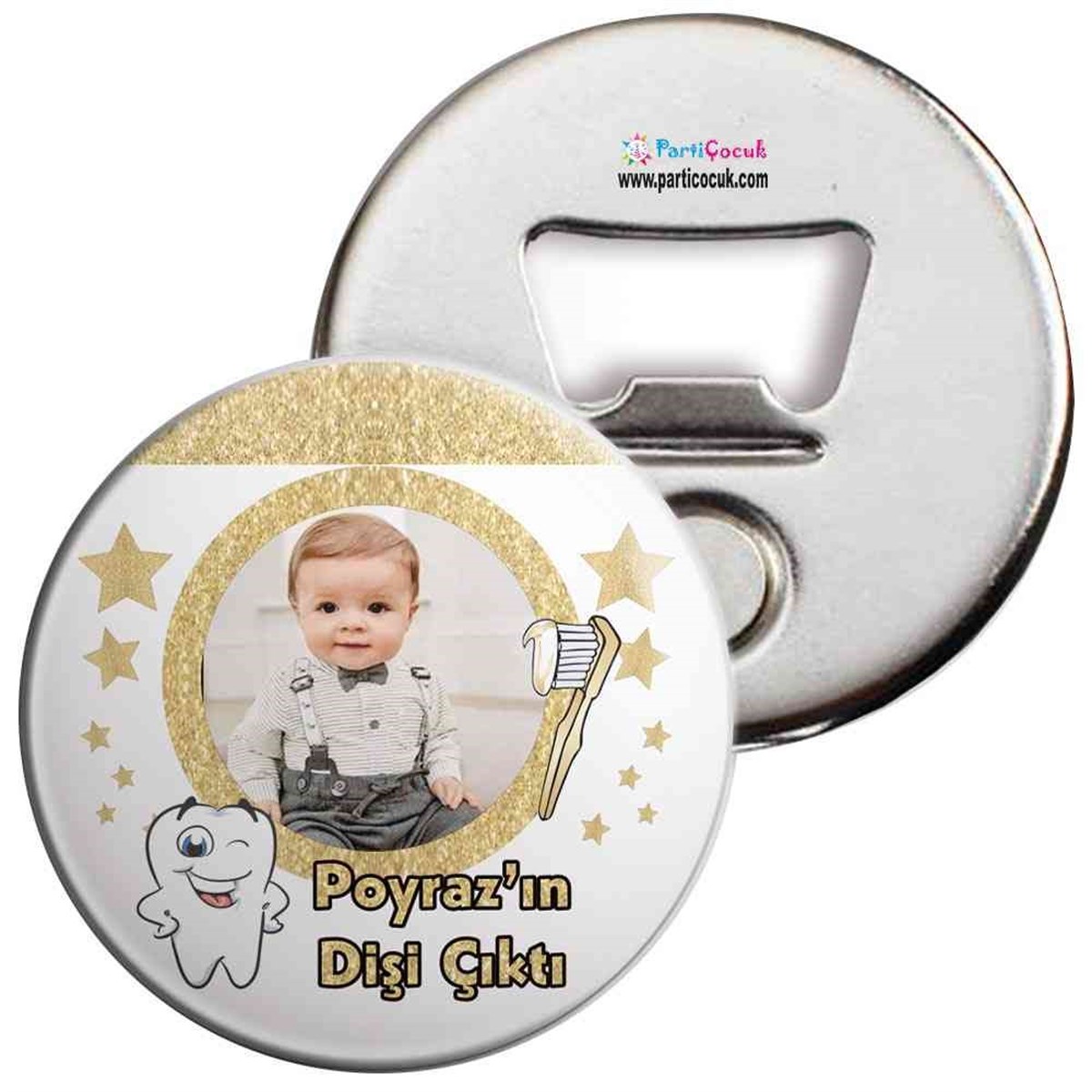 Diş Buğdayı Gold Yıldızlı Diş Açacaklı Magnet 