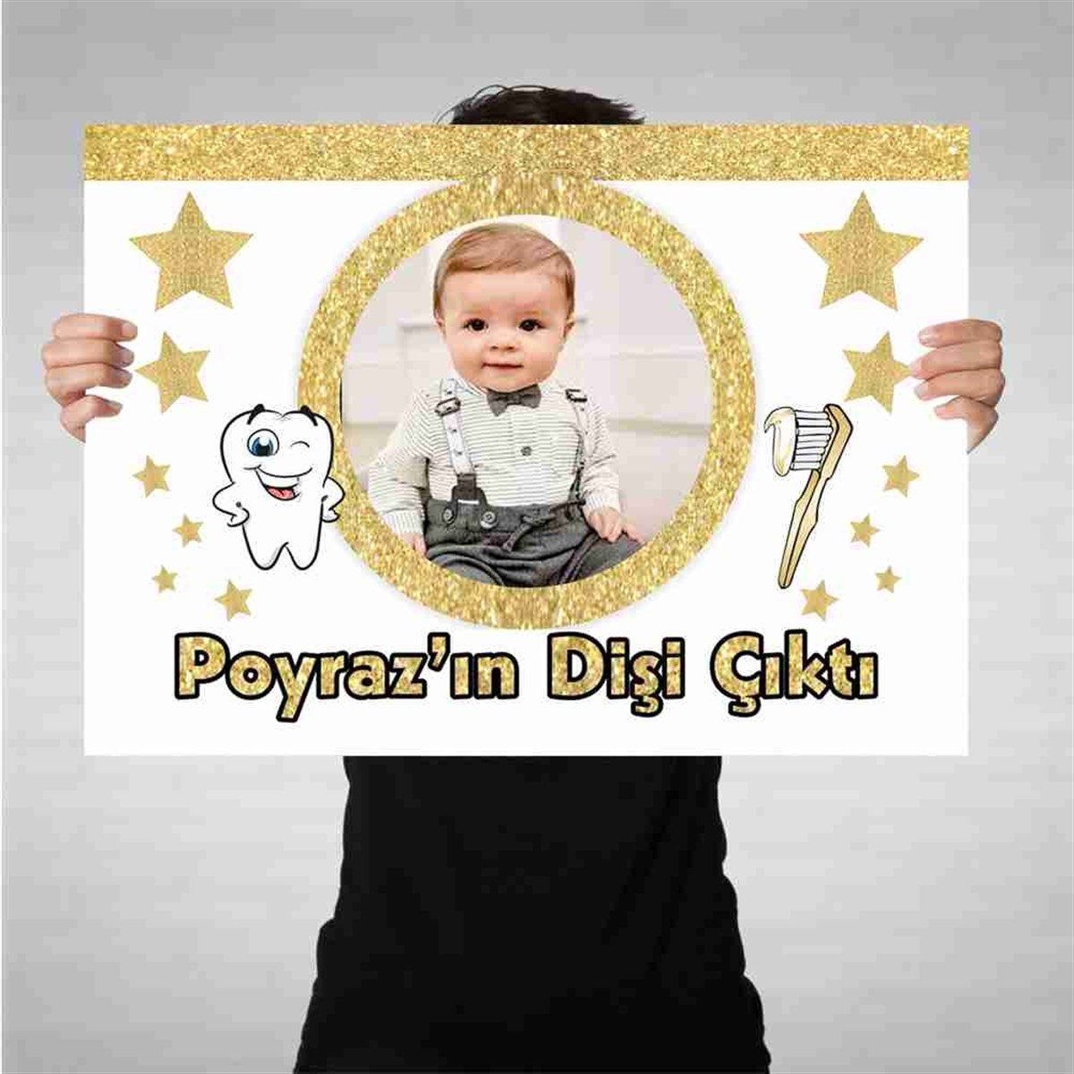 Diş Buğdayı Gold Yıldızlı Diş Bez Afiş 