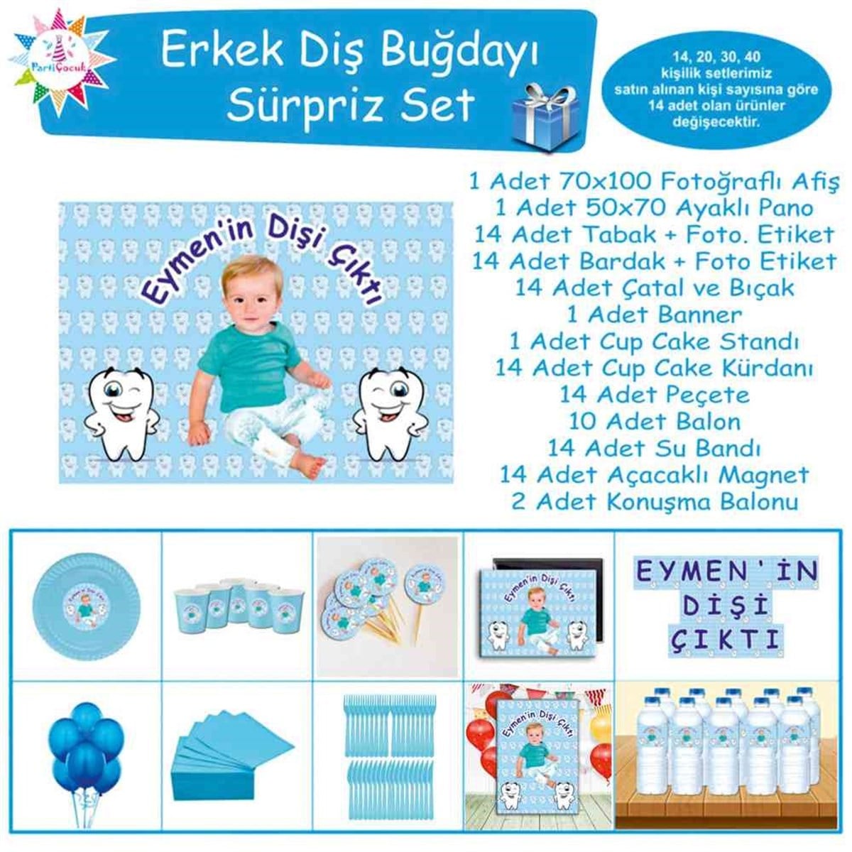 Diş Buğdayı Göz Kırpan Süpriz Set 