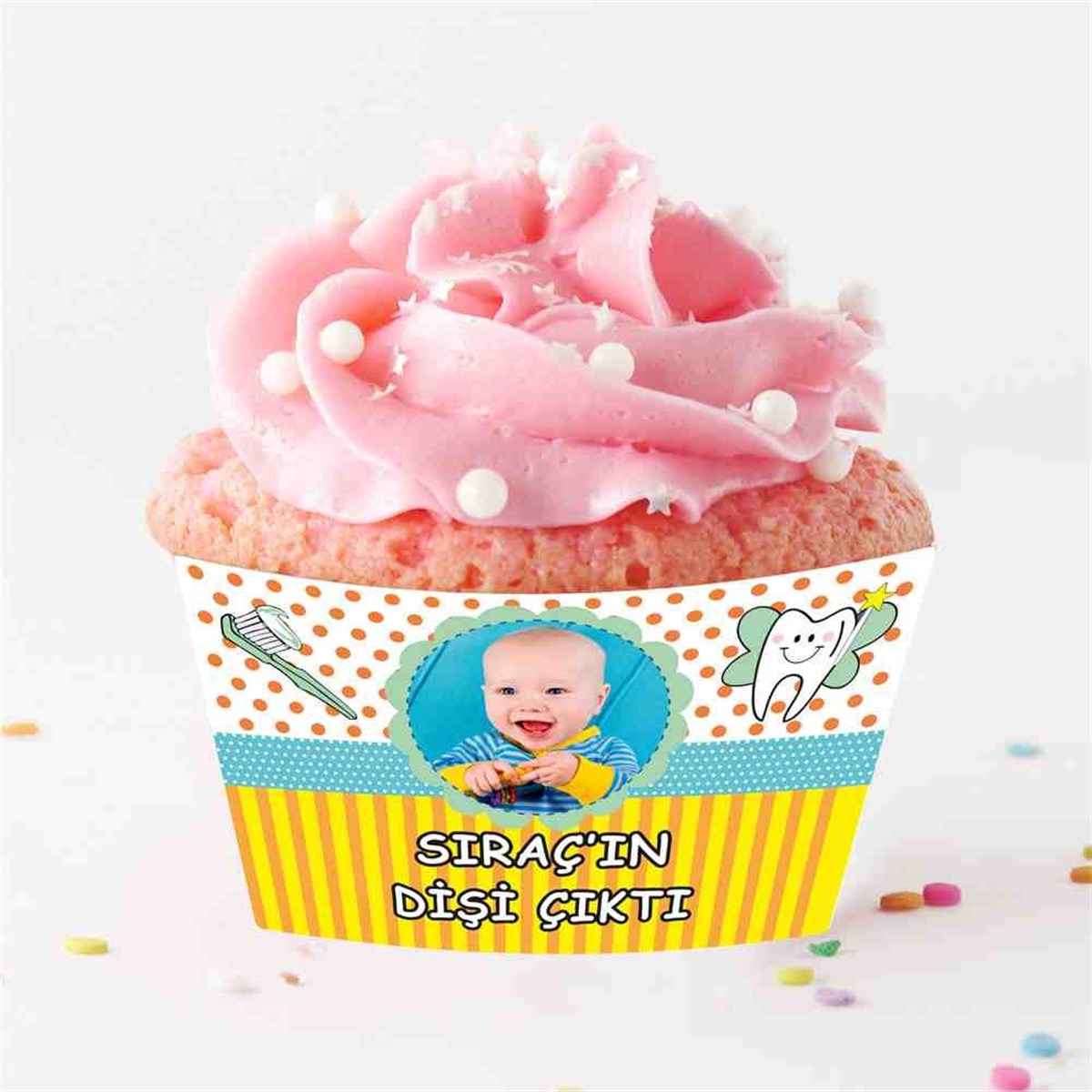 Diş Buğdayı Kavuniçi Diş Cupcake Sargısı 