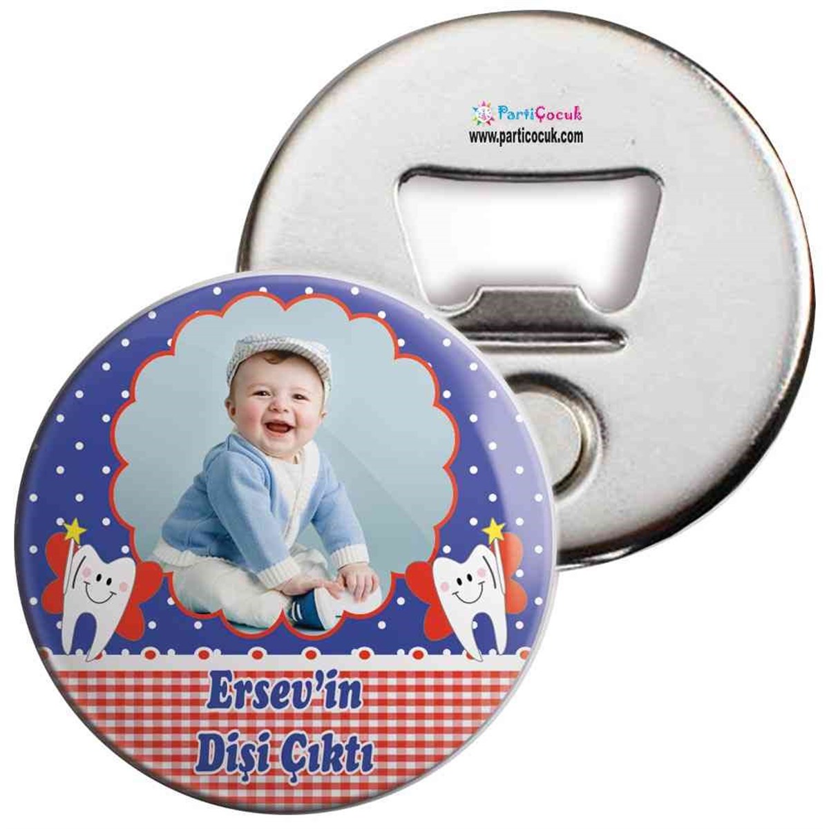 Diş Buğdayı Kırmızı Melekli Açacaklı Magnet 