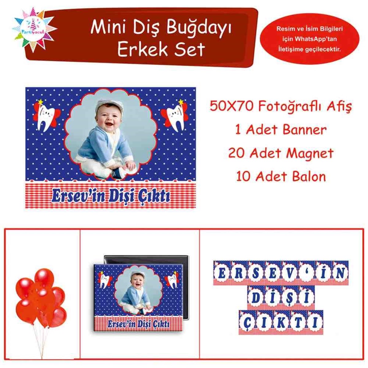 Diş Buğdayı Kırmızı Melekli Diş Mini Set 