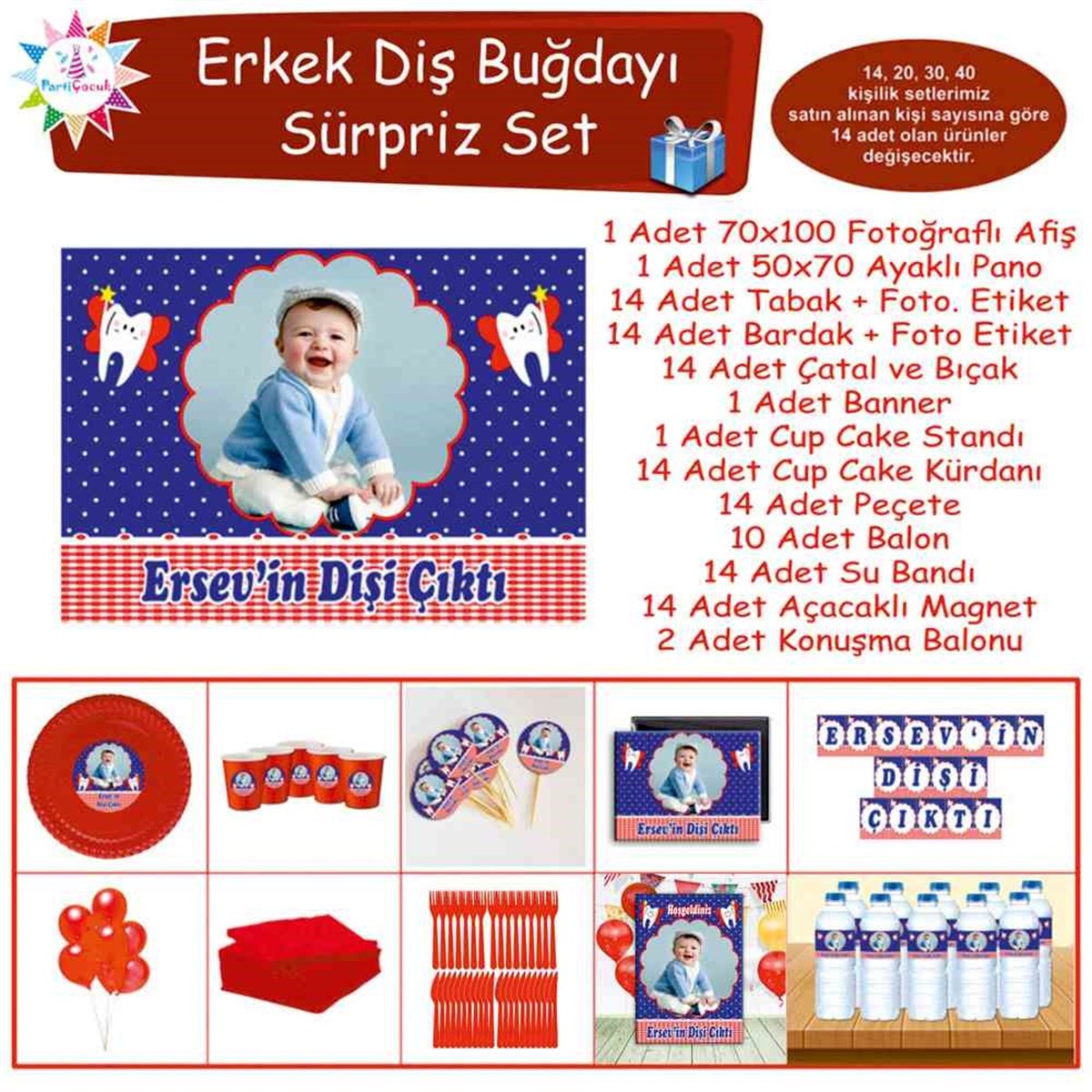 Diş Buğdayı Kırmızı Melekli Sürpriz Set 