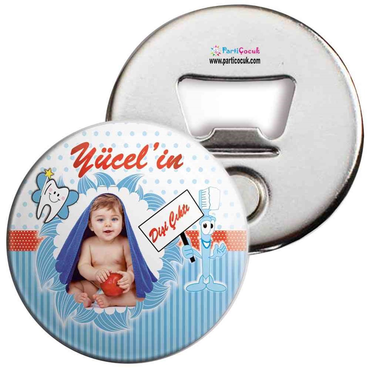 Diş Buğdayı Levhalı Diş Fırçalı Açacaklı Magnet 
