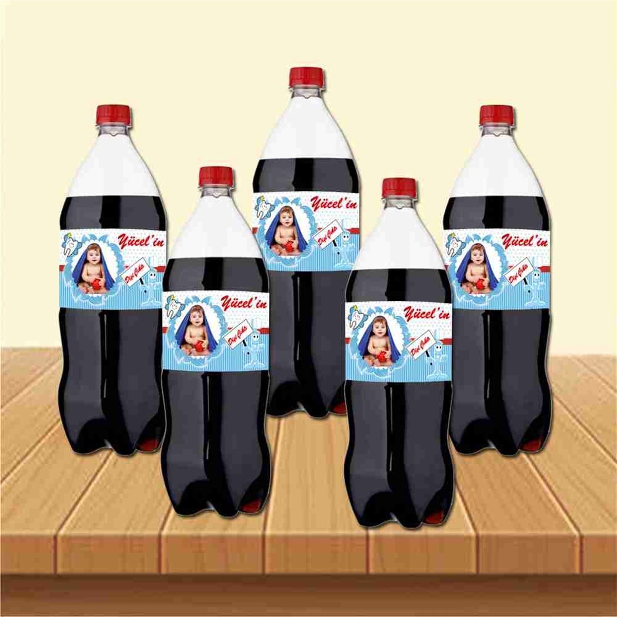 Diş Buğdayı Levhalı Diş Fırçalı Cola Şisesi Bandı 