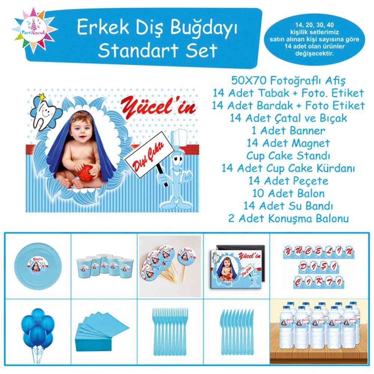 Diş Buğdayı Levhalı Diş Fırçalı Standart Set 