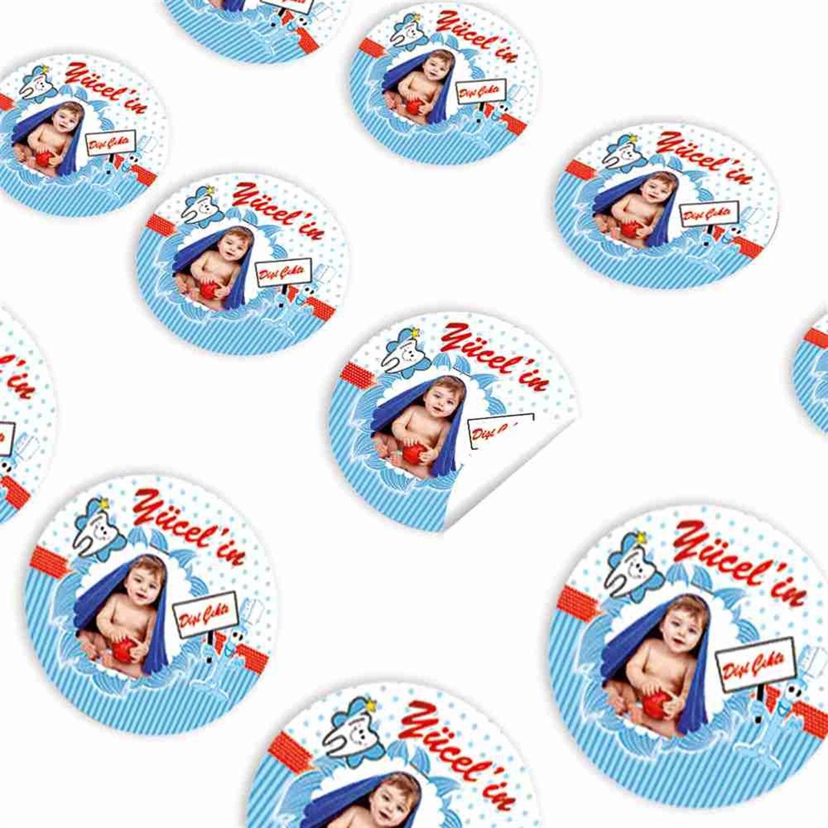 Diş Buğdayı Levhalı Diş Fırçalı Sticker 30 Adet 