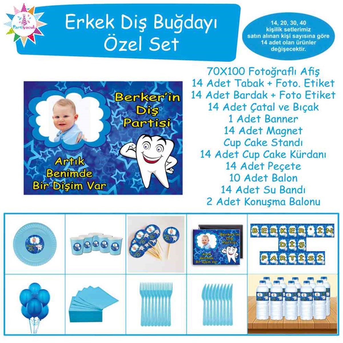 Diş Buğdayı Mavi Güçlü Diş Özel Set 