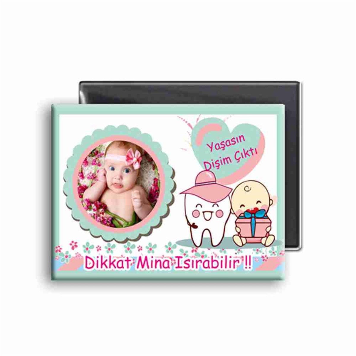 Diş Buğdayı Mavi Taçlı Konsept Buzdolabı Magneti 