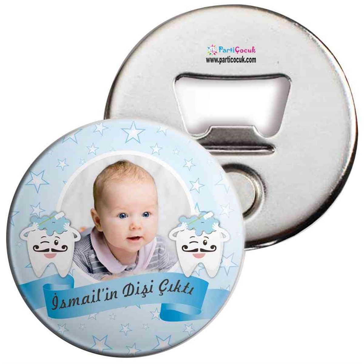 Diş Buğdayı Mavi Yıldızlı Açacaklı Magnet 