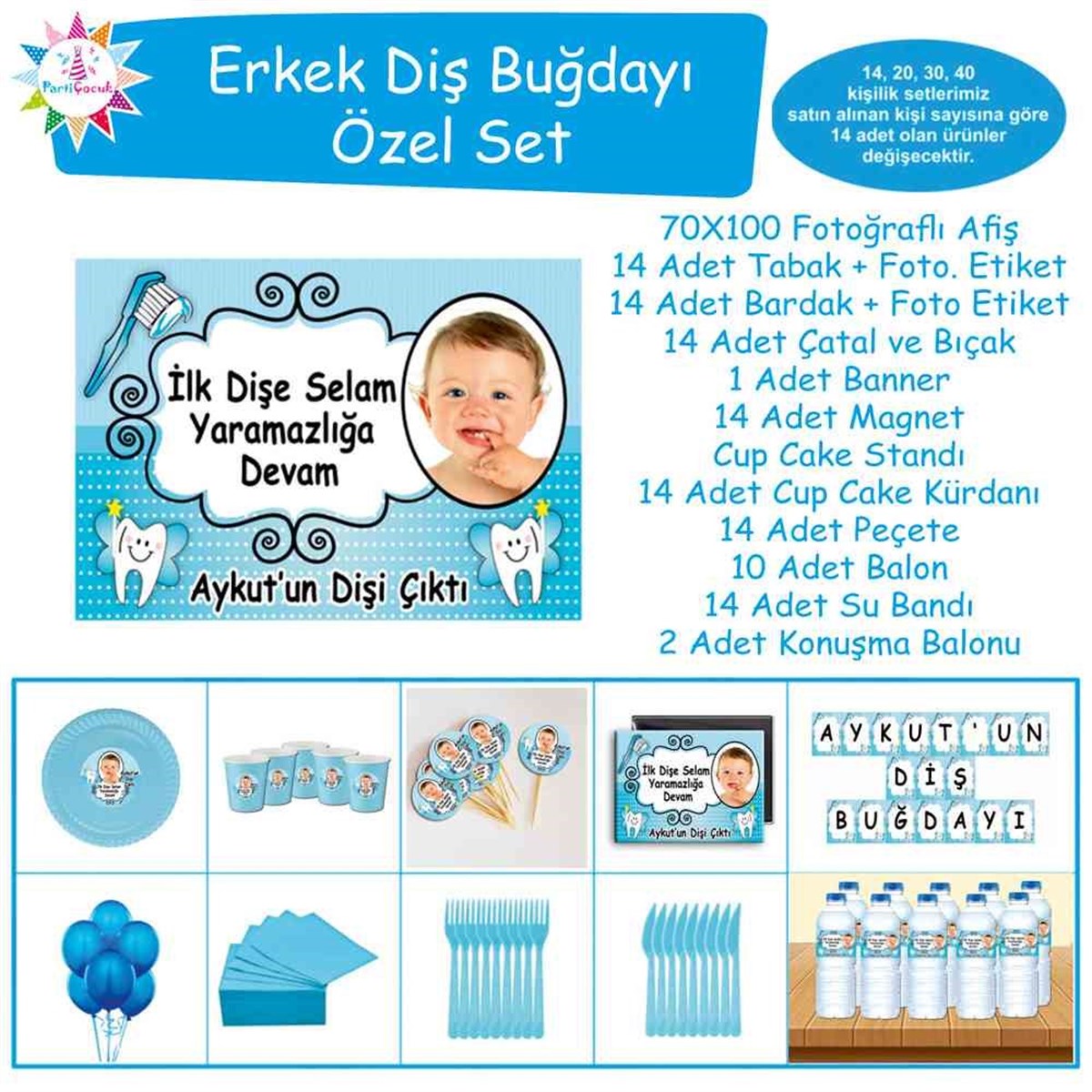 Diş Buğdayı Melek Masa Süslemesi Özel Set 