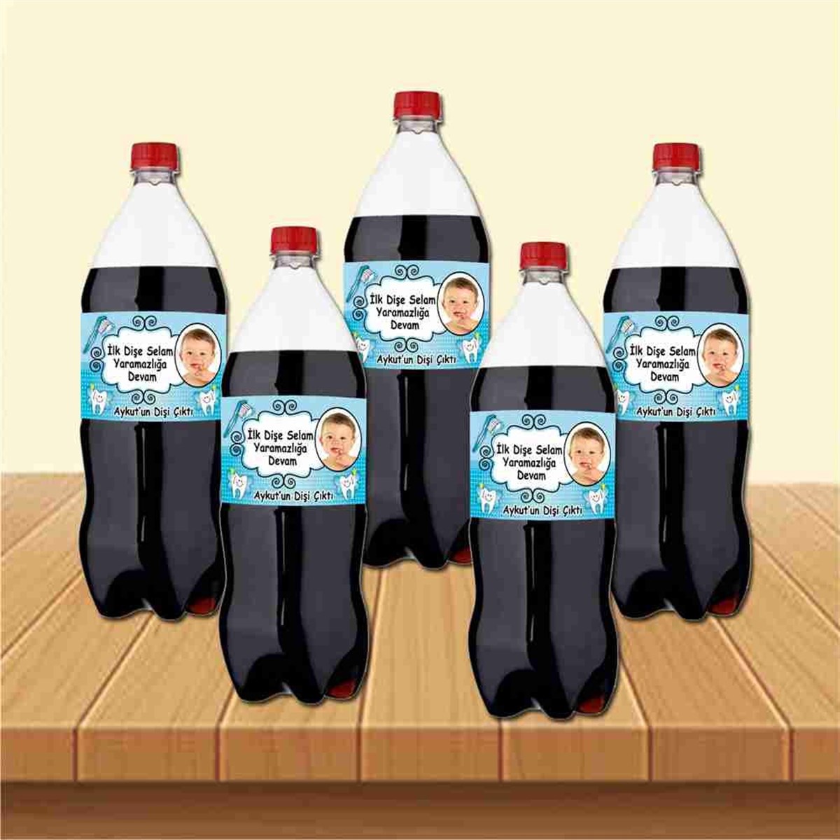 Diş Buğdayı Melek Mavi Dişler Cola Şisesi Bandı 