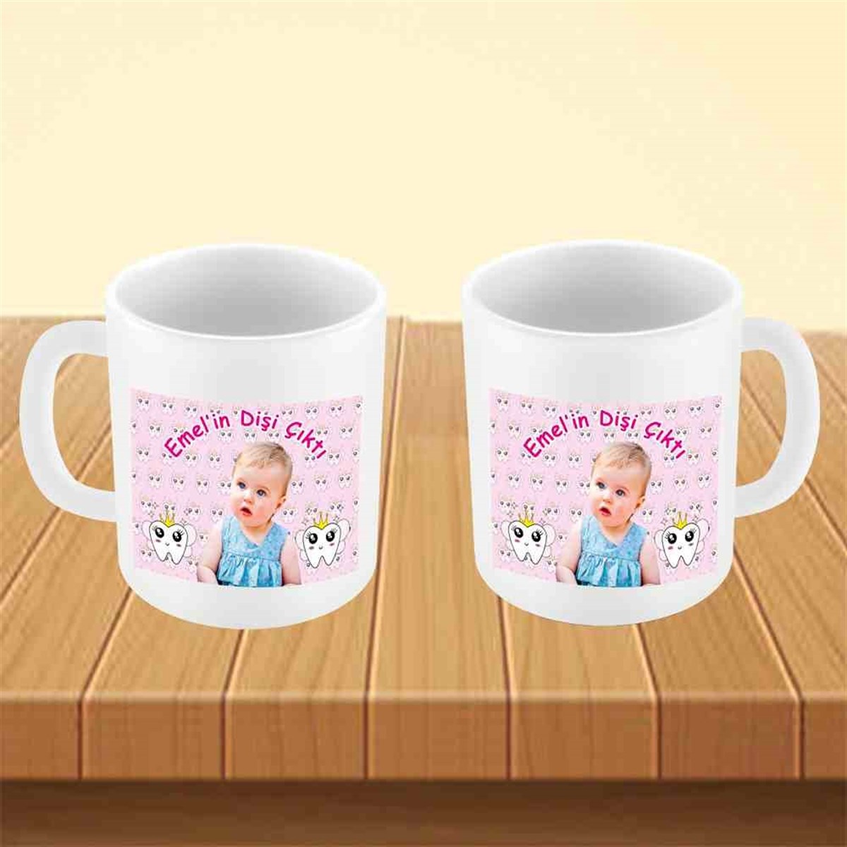 Diş Buğdayı Melekli Dişli Konsept Kupa Bardak Mug 