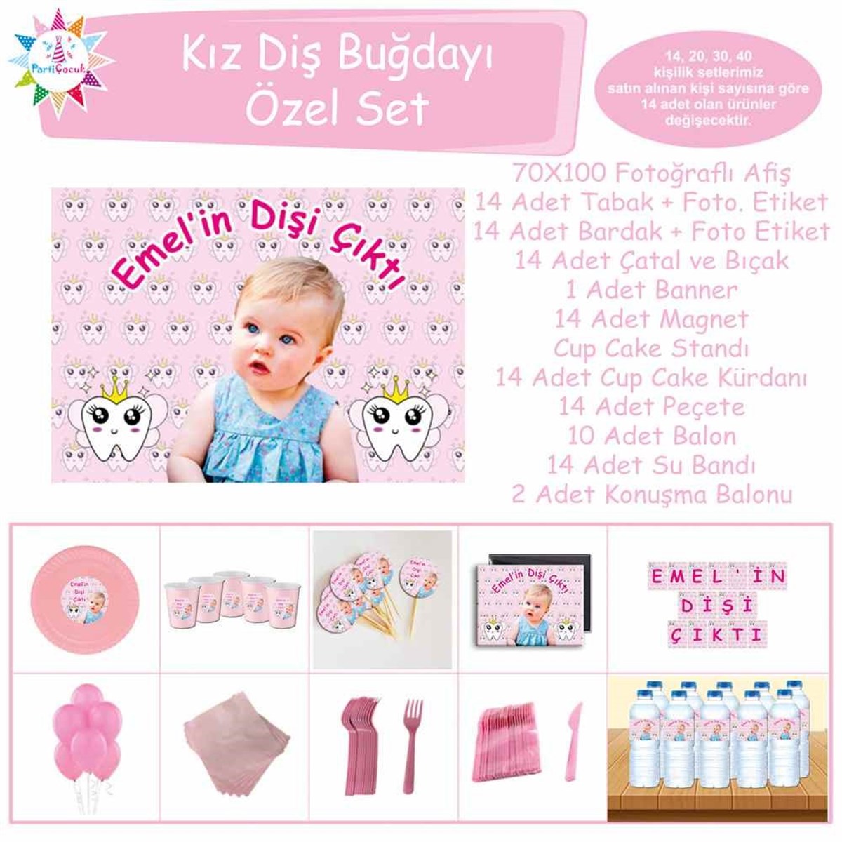 Diş Buğdayı Melekli Dişli Konsept Özel Set 