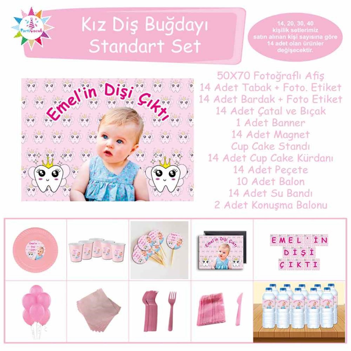 Diş Buğdayı Melekli Dişli Konsept Standart Set 