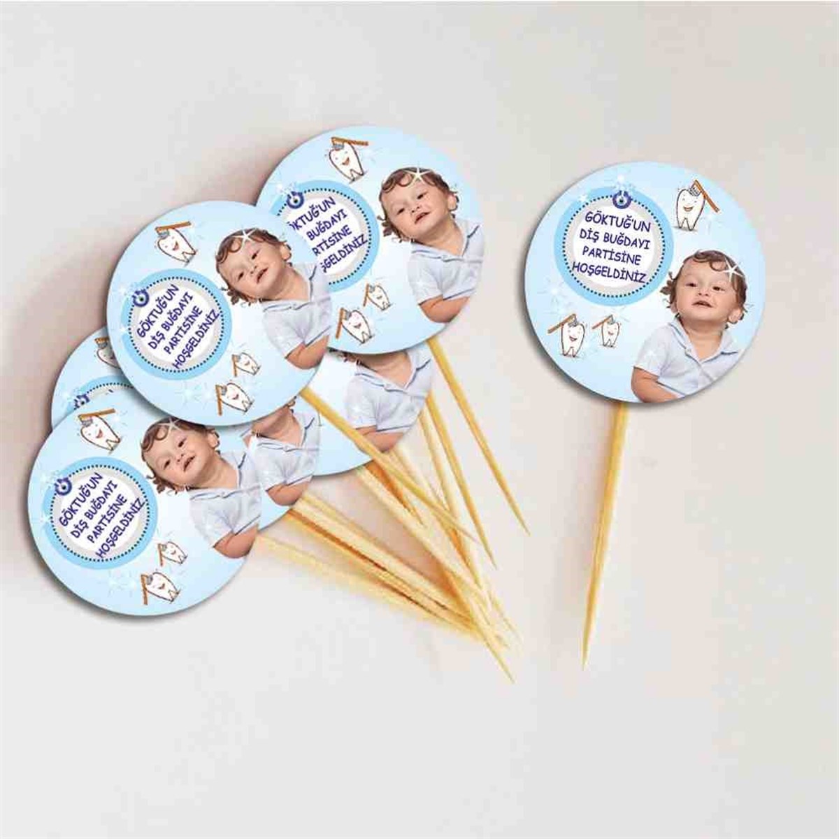 Diş Buğdayı Nazar Boncuklu Cupcake Kurdanı 