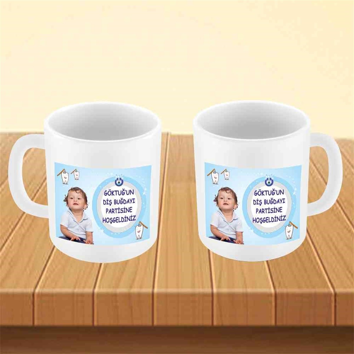 Diş Buğdayı Nazar Boncuklu Kupa Bardak Mug  