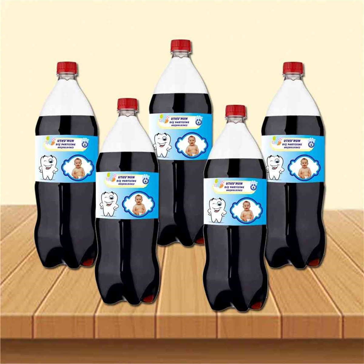 Diş Buğdayı Papatyalı Bebek Diş Cola Şisesi Bandı 