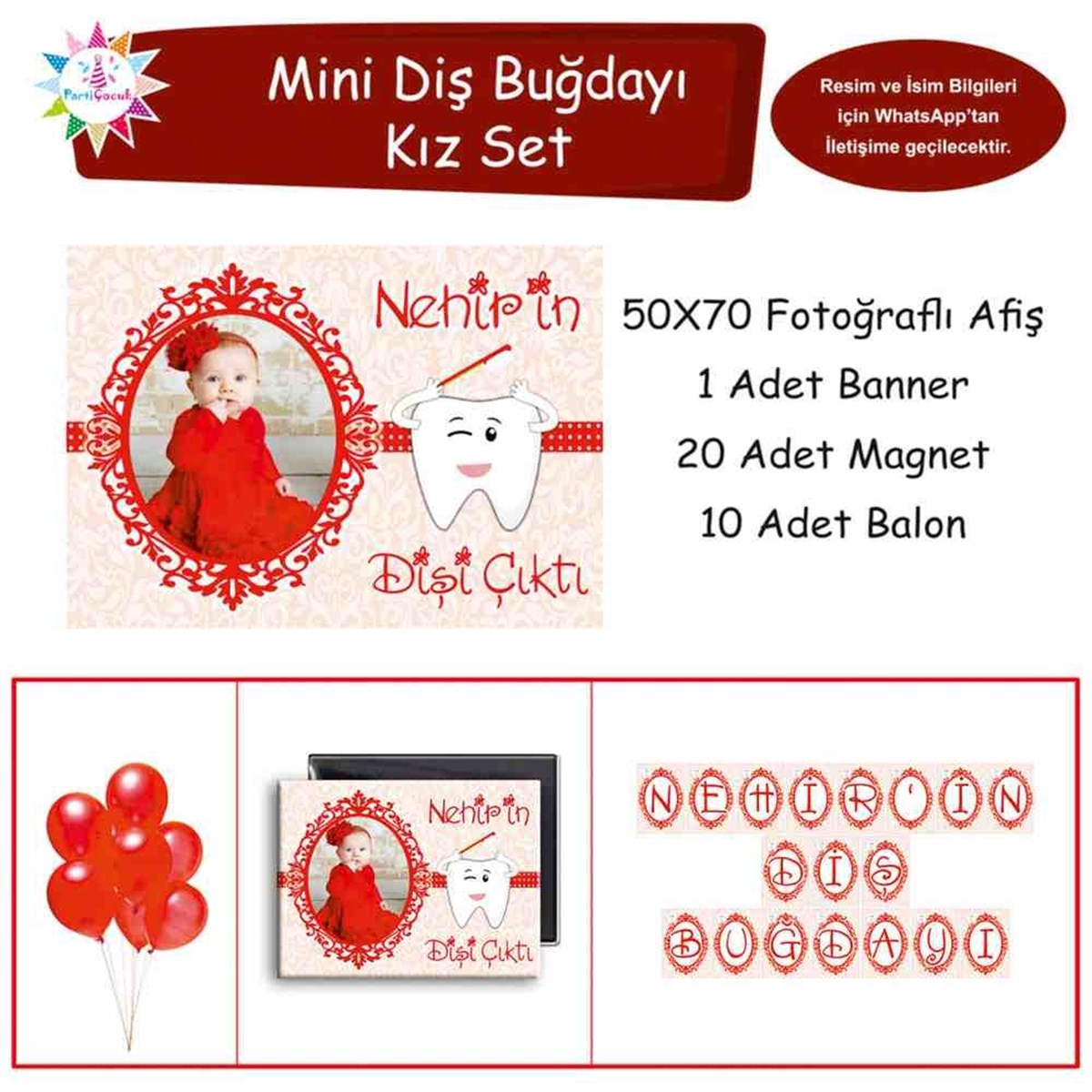 Diş Buğdayı Papatyalı Bebek Diş Mini Set 