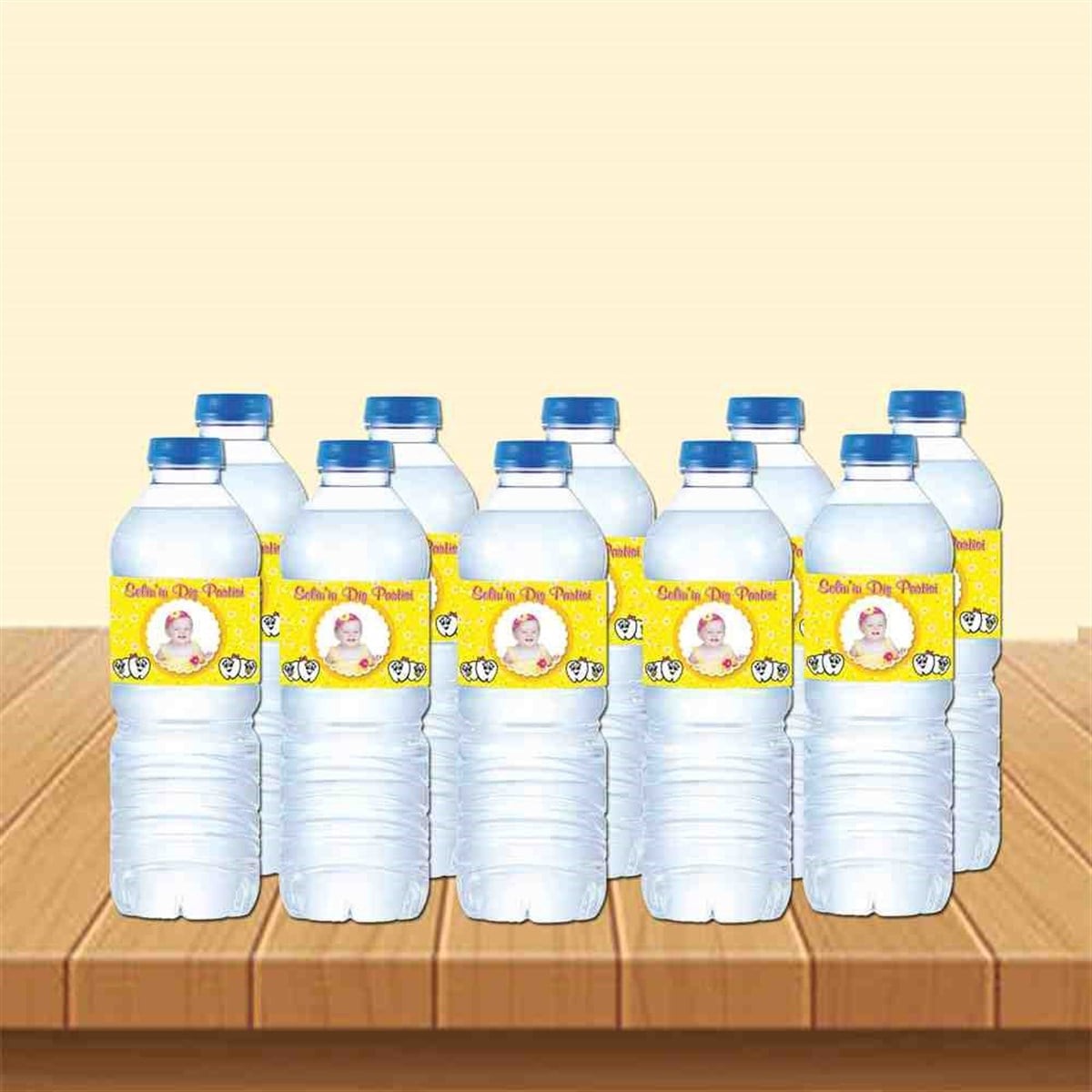Diş Buğdayı Papatyalı Bebek Diş Su Şisesi Bandı 
