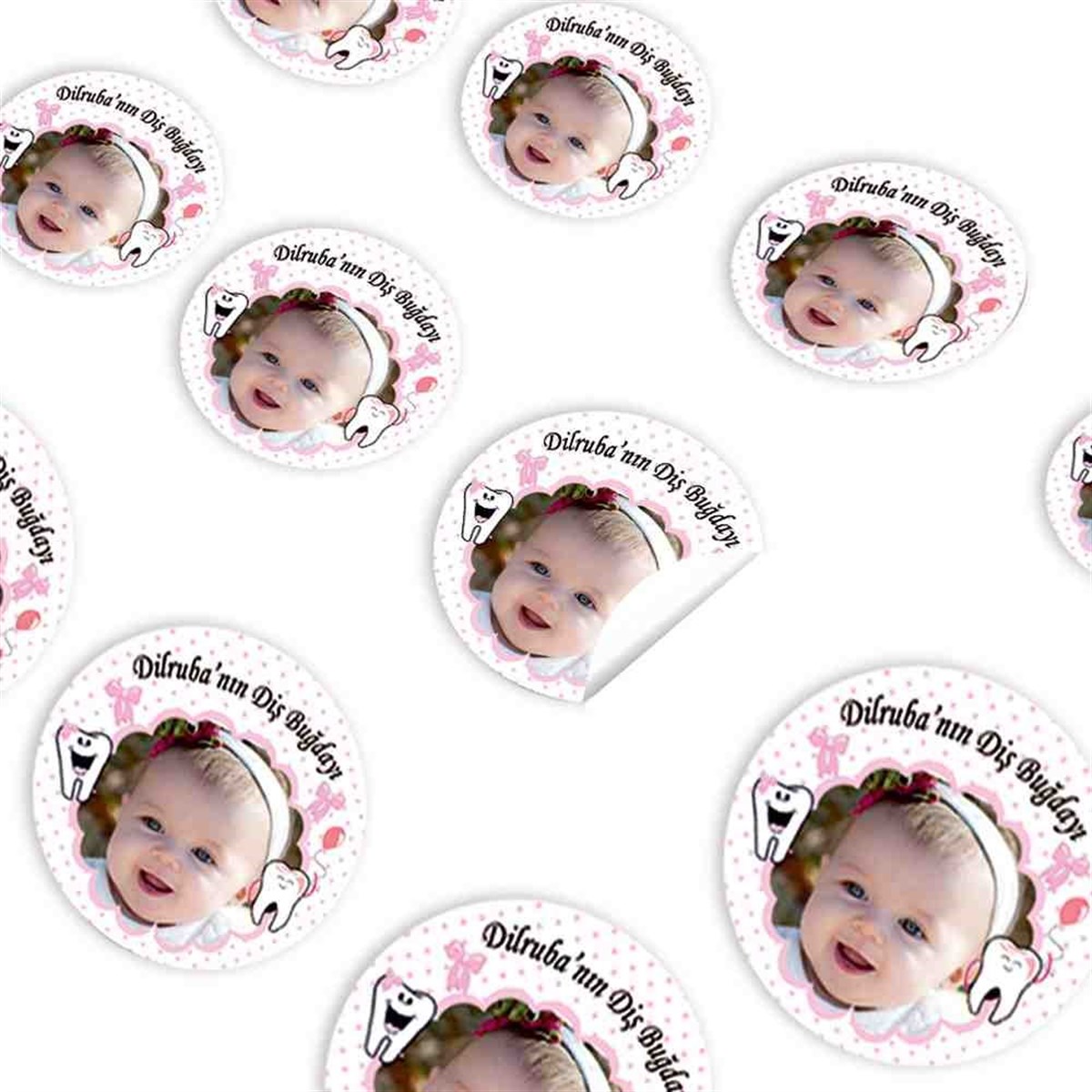 Diş Buğdayı Parti Yapan Diş Parti Set Sticker 30 Adet 