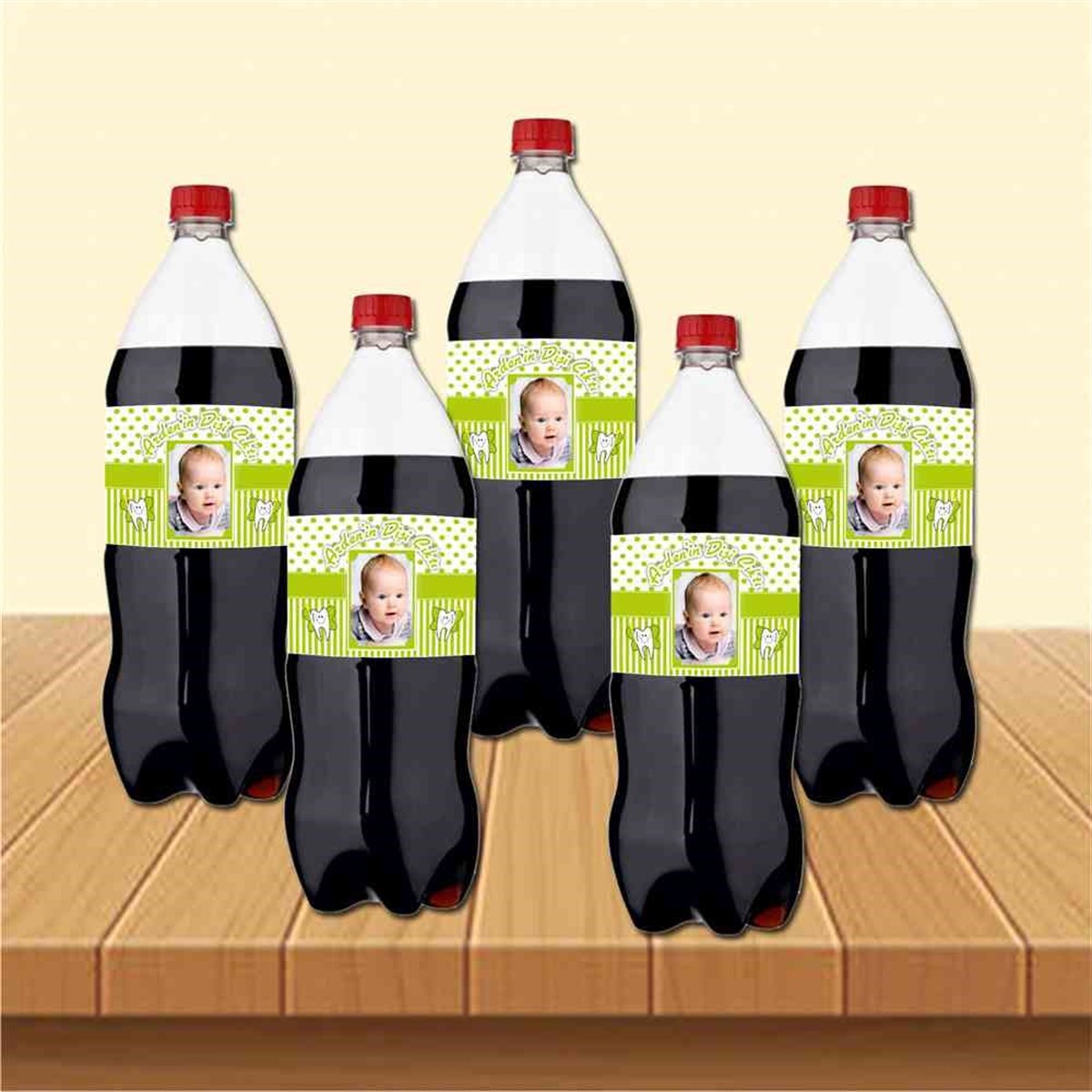 Diş Buğdayı Partisi Çiçekli Diş Cola Şisesi Bandı 