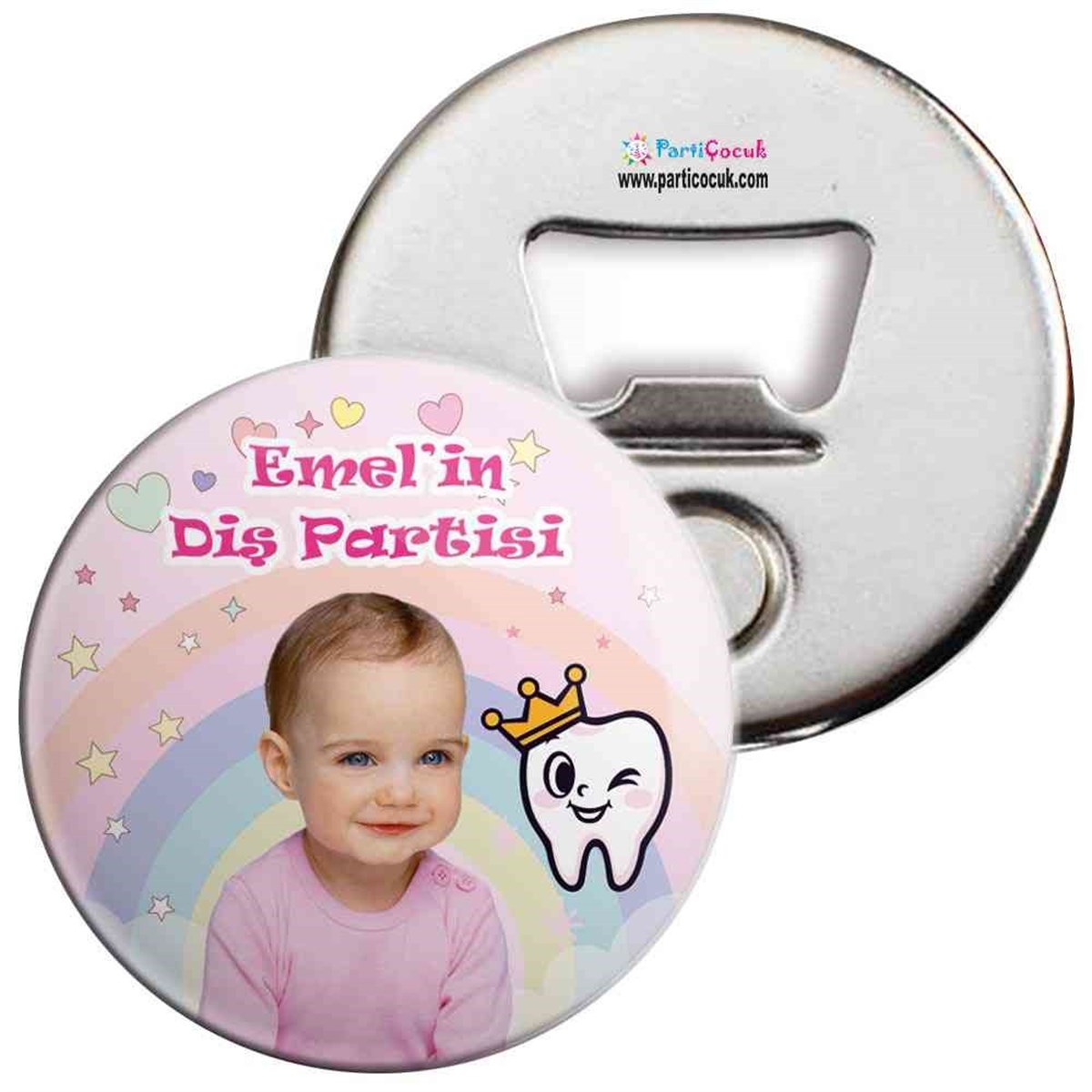 Diş Buğdayı Pembe Diş Fırçalı Melekli Açacaklı Magnet 