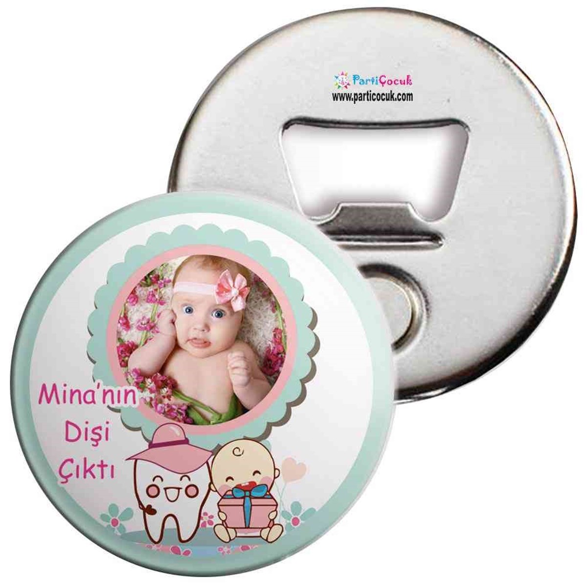 Diş Buğdayı Pembe Şapkalı Konsept Açacaklı Magnet  