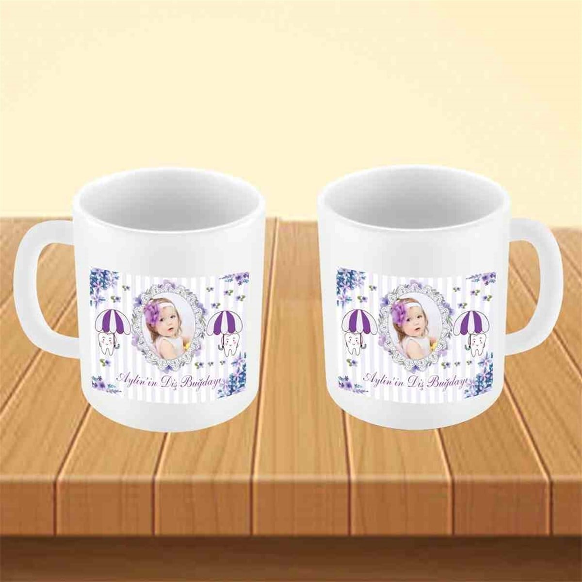Diş Buğdayı Pembe Tatlı Diş Temalı Kupa Bardak Mug 
