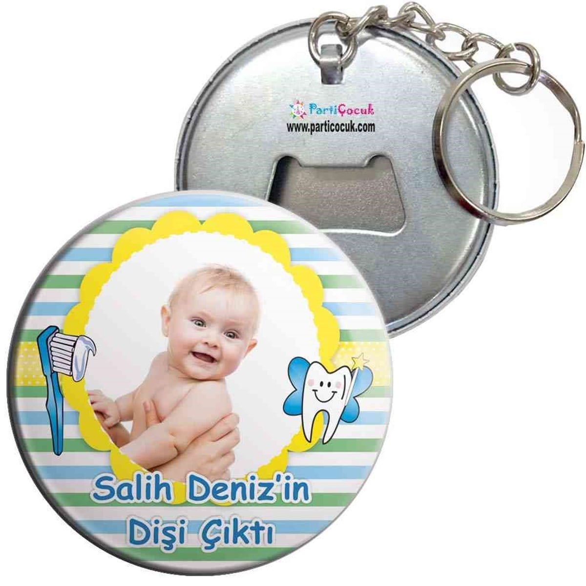 Diş Buğdayı Sarı Çizgili Anahtarlı Açacak 