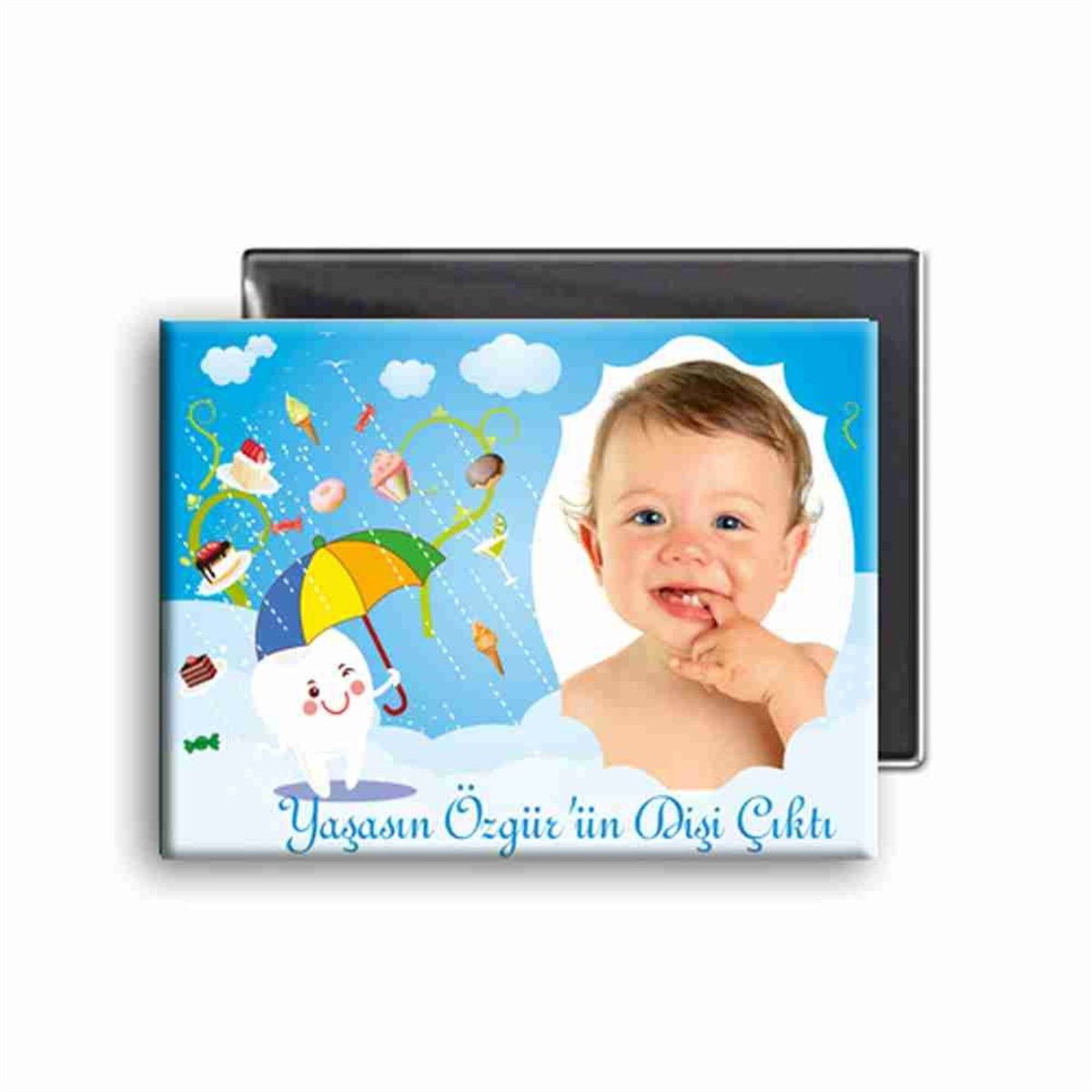 Diş Buğdayı Şemsiyeli Buzdolabı Magneti 