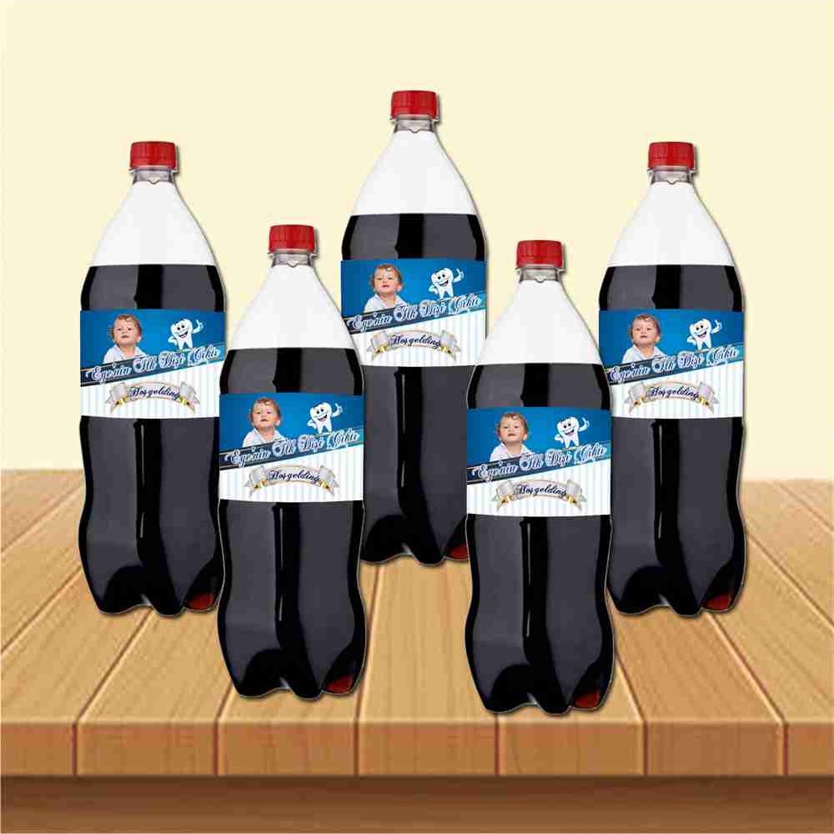 Diş Buğdayı Tatlı Diş Temalı Cola Şisesi Bandı 