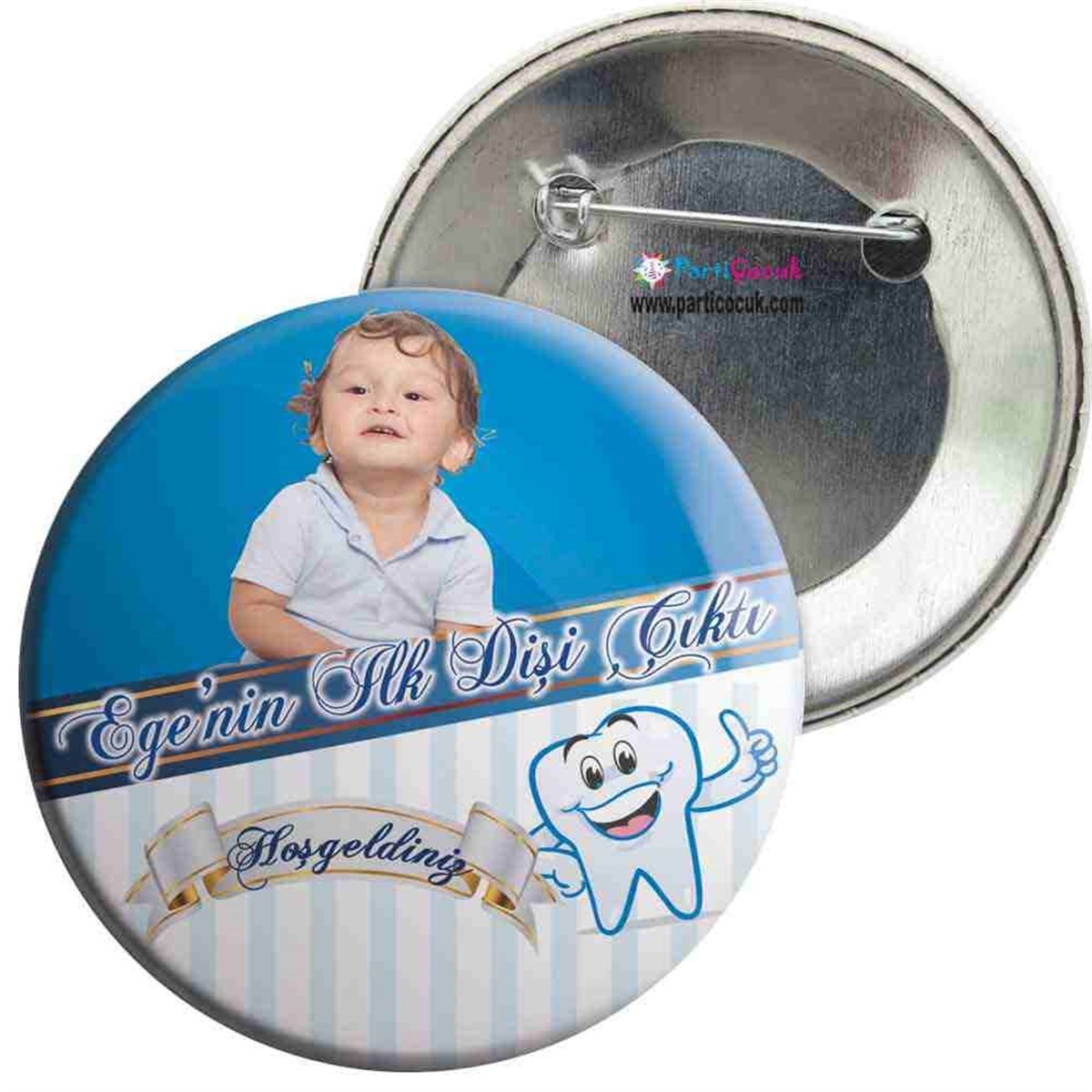 Diş Buğdayı Tatlı Diş Temalı İğneli Rozet 