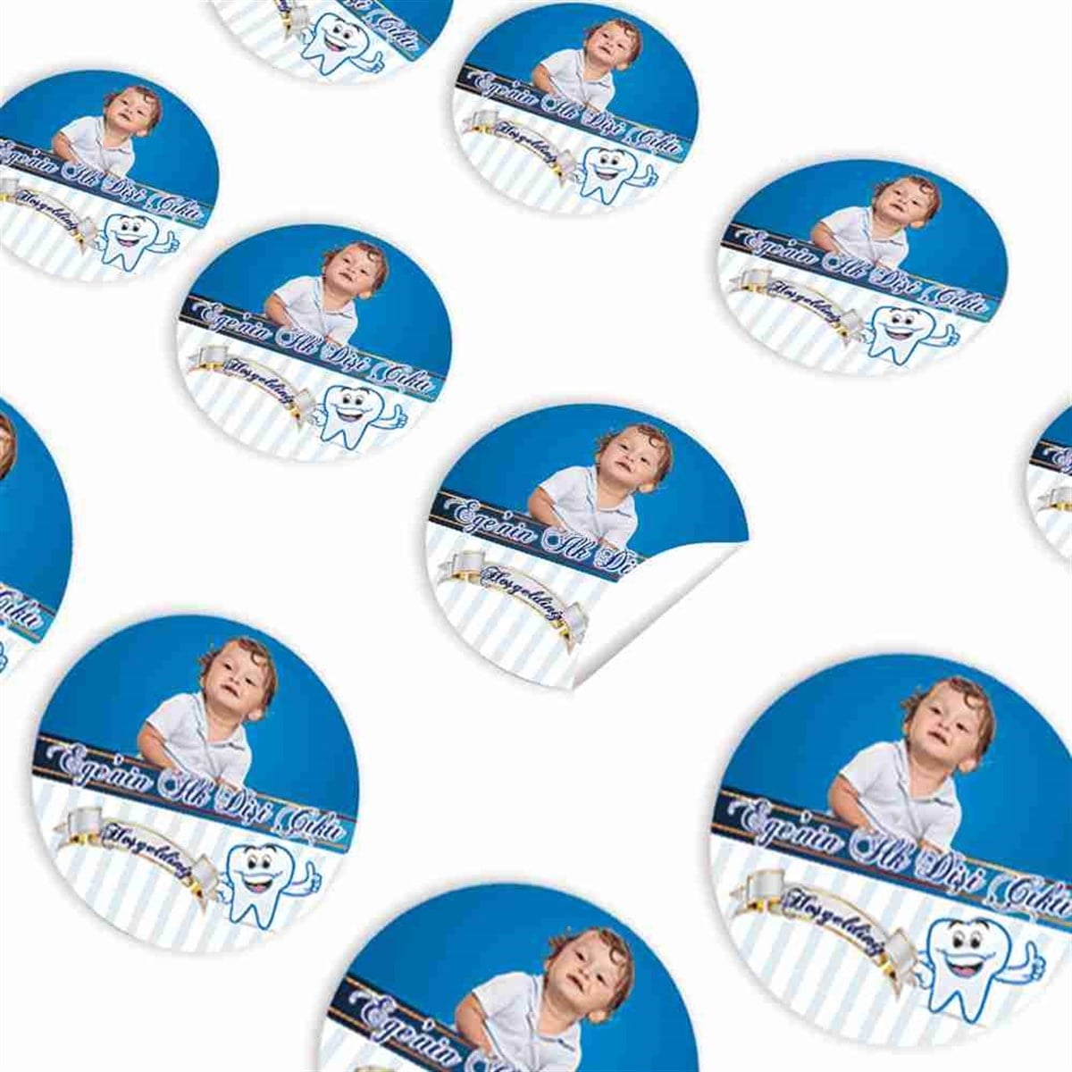 Diş Buğdayı Tatlı Diş Temalı Sticker 30 Adet 