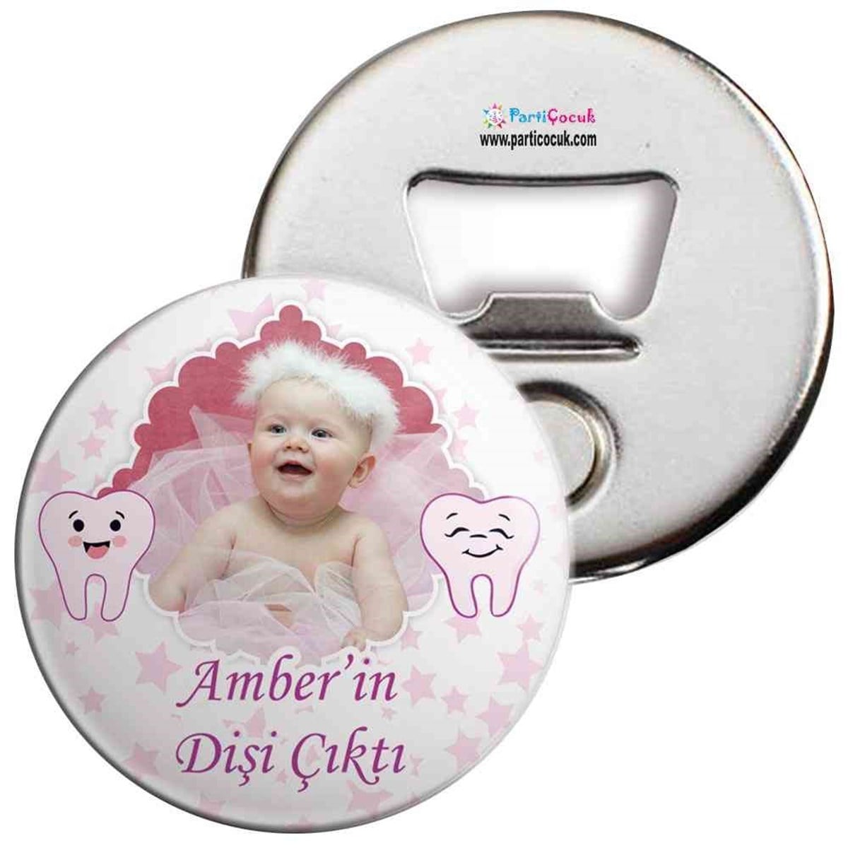 Diş Buğdayı Utangaç Mor Diş Parti Seti Açacaklı Magnet 