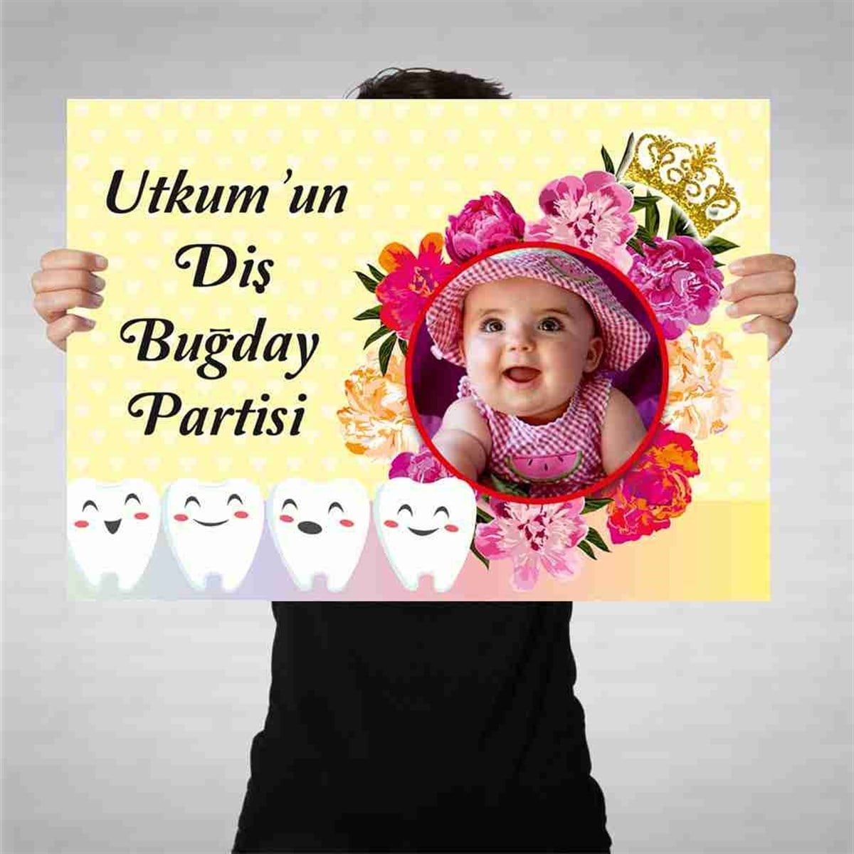 Diş Buğdayı Yaramaz Sevimli Diş Bez Afiş 