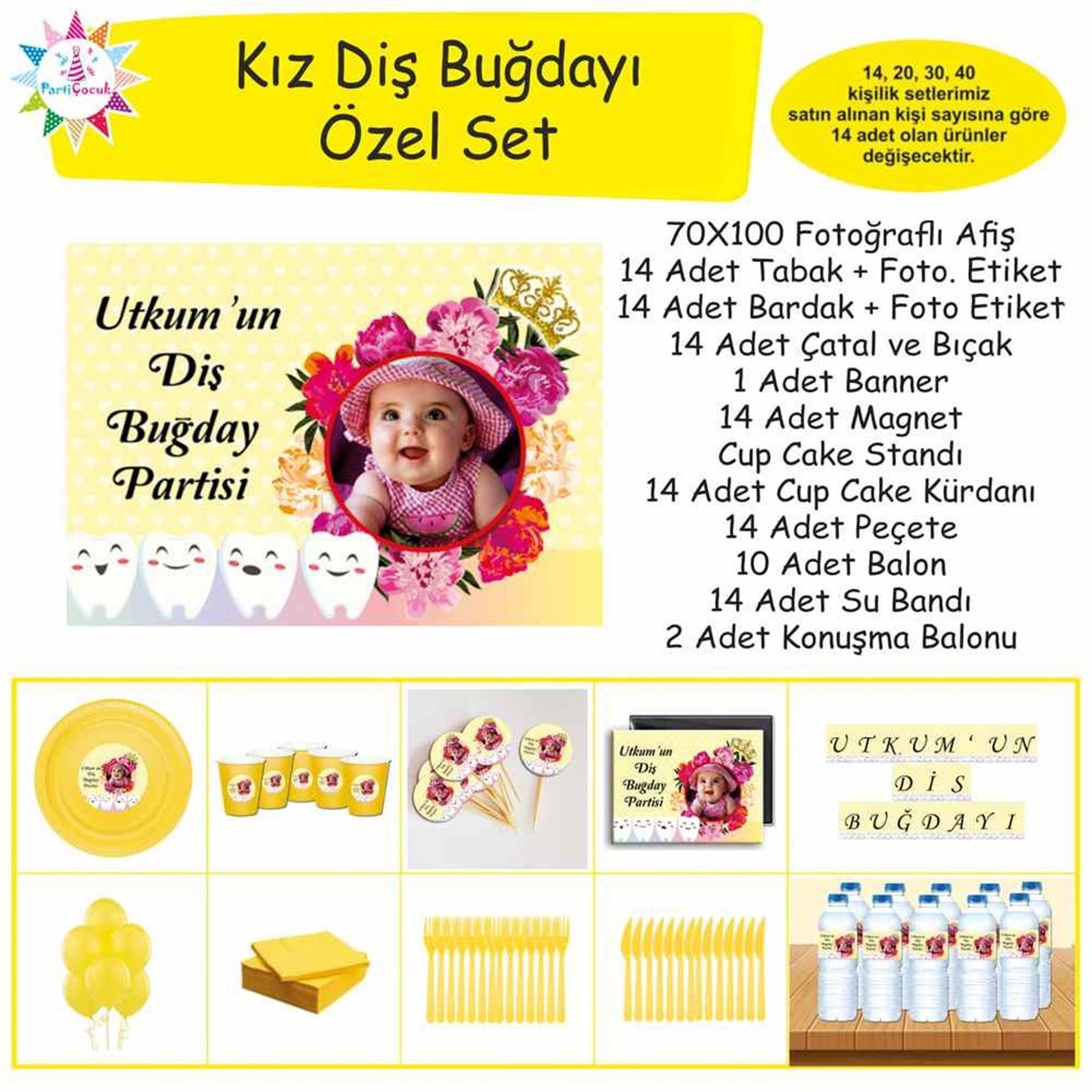 Diş Buğdayı Yaramaz Sevimli Diş Set 