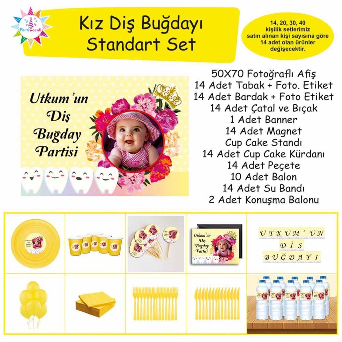 Diş Buğdayı Yaramaz Sevimli Diş Standart Set 