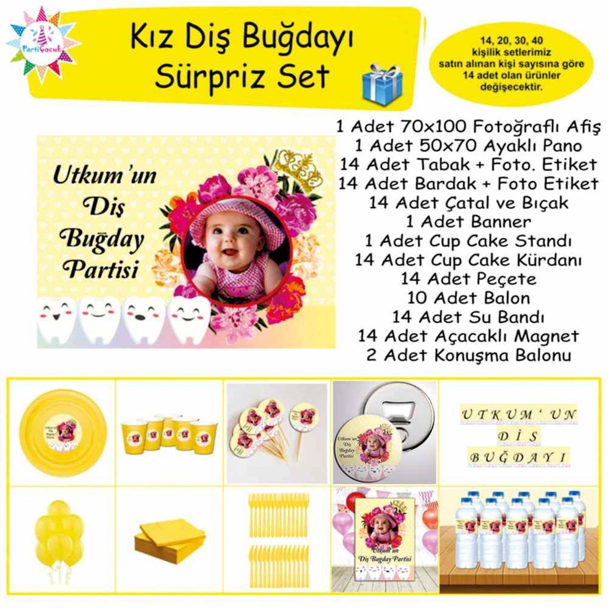 Diş Buğdayı Yaramaz Sevimli Diş Süpriz Set 