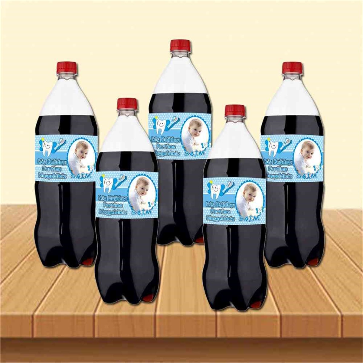 Diş Partisi Aloha Çicekli Parti Paketi  Cola Şisesi Bandı 