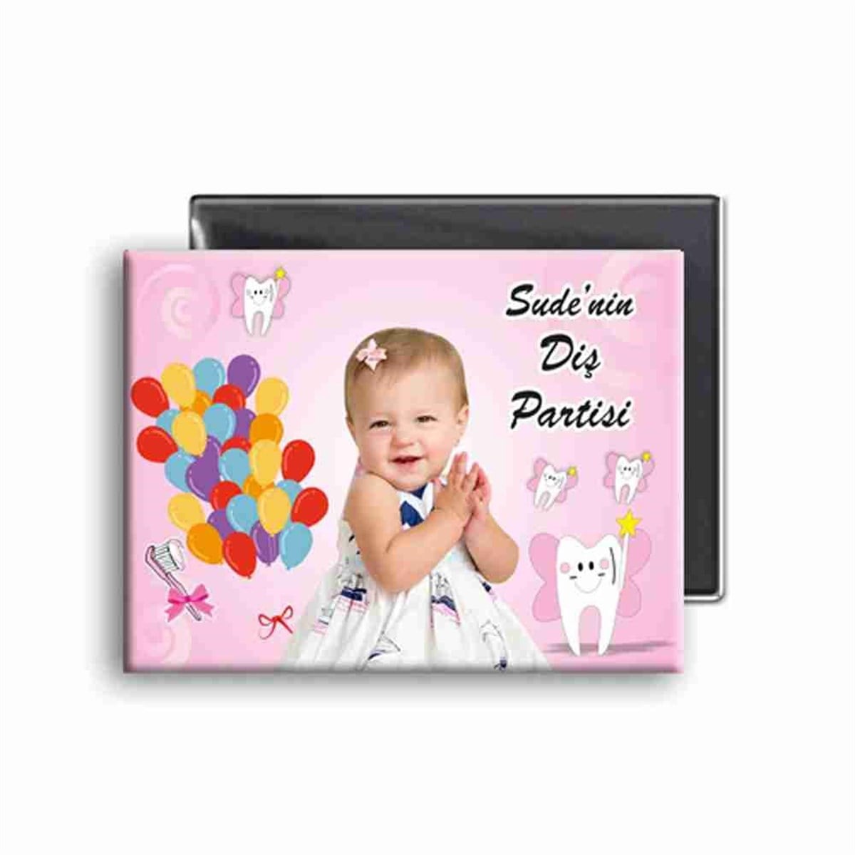 Diş Partisi Desenli Dişli Buzdolabı Magneti 