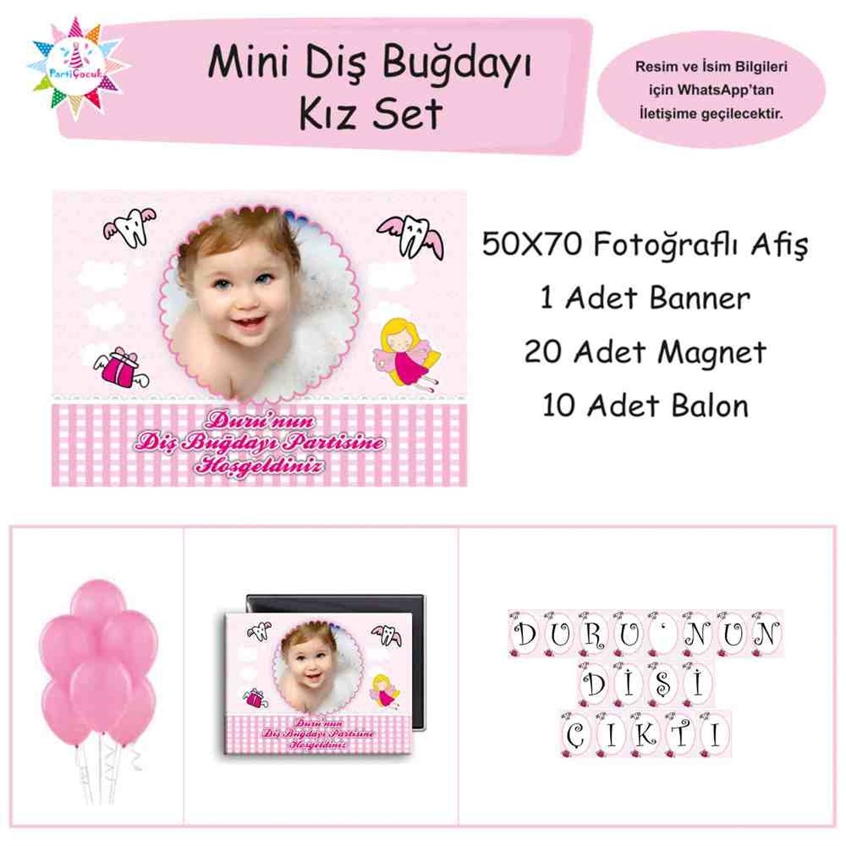 Diş Partisi Diş Dünyası ve Melekli Mini Set 