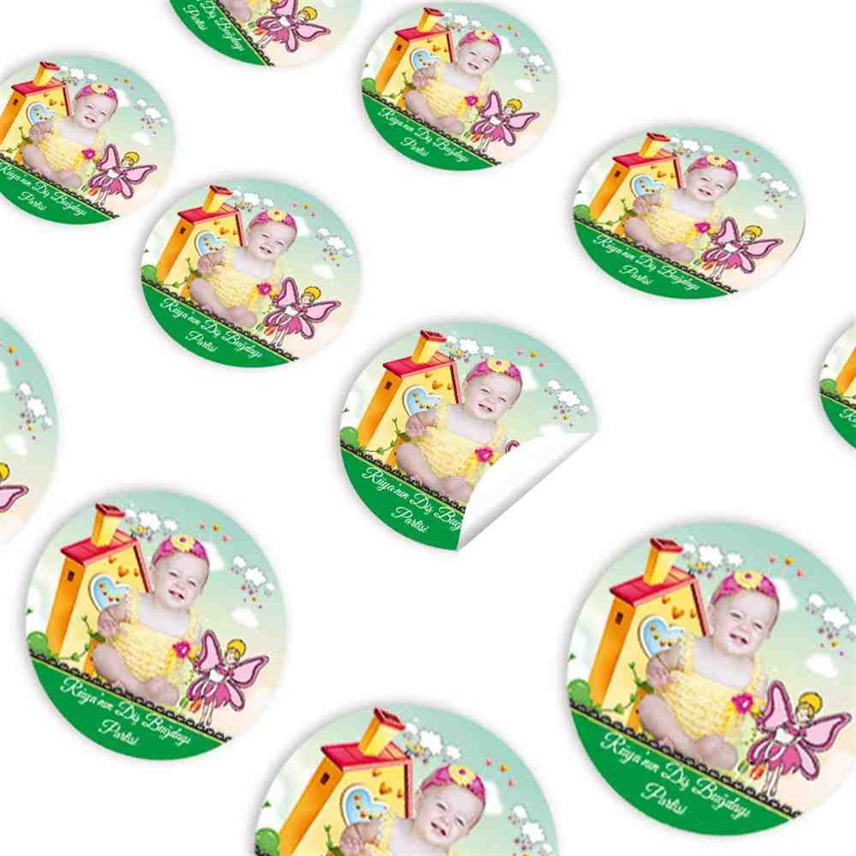 Diş Partisi Diş Dünyası ve Melekli Sticker 30 Adet 